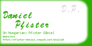 daniel pfister business card